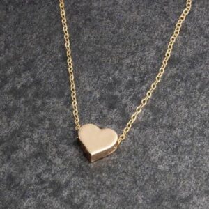 18k gold plated mini heart pendant (Stainless steel)