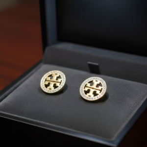 Resin art stainless steel ear studs