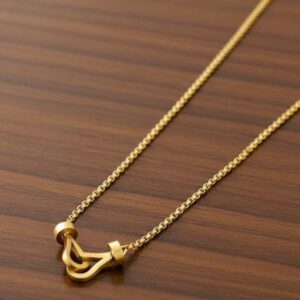 The Elara Interlocked Horseshoe Necklace
