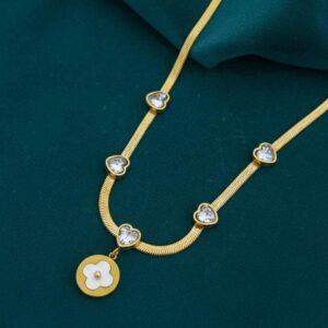 Stainless steel 18k gold plated pendant