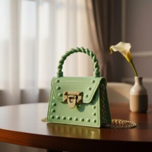 The Mint Macaron Studded Mini